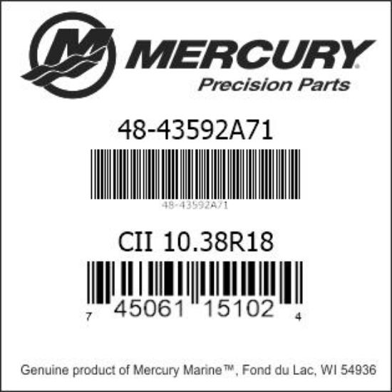 Mercury Racing Chopper II 3 Blade Propeller 10.375 x 18 RH - Image 2